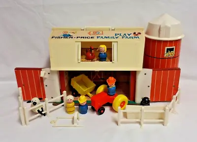 Buy Vintage Fisher-Price Play Family Farm, Play Set, Tractor, Animals, Boxed, 1968 • 4.99£
