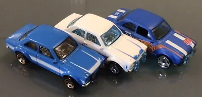 Buy Hot Wheels - 3 X  ‘70 Ford Escorts RS1600 In Mint Condition • 18£