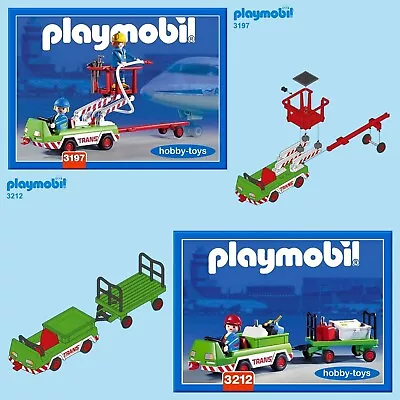Buy Playmobil Airport 3197 3212 Refuelling & Luggage Vehicles * SPARE PARTS SERVICE • 0.99£