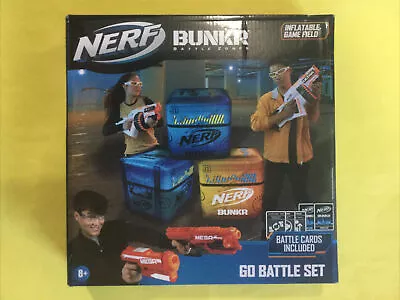 Buy Nerf Bunker Battle Zones-Go Battle Set-Battle Card Inflatable Game Field New • 8.99£