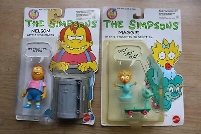 Buy Mattel The Simpsons - Nelson & Maggie Action Figures - 1990 - New • 99.99£
