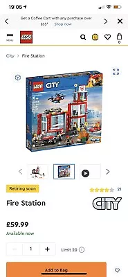 Buy Lego City Fire Station 60215 • 45£
