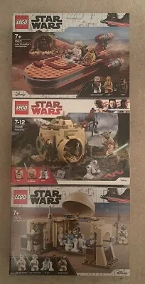 Buy LEGO Star Wars 75271 Luke’s Landspeeder & 75270 Obi Wan’s Hut & 75208 Yodas Hut • 149.95£