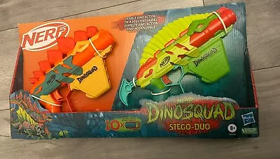 Buy Nerf - DinoSquad Stego-Duo - 2 Toy Foam Nerf Blasters - 10 Nerf Elite 2.0 Darts • 8£