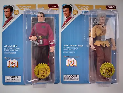 Buy Mego: Captain Kirk + Khan 8  Action Figure Lot | Star Trek 2: The Wrath Of Khan • 32.99£