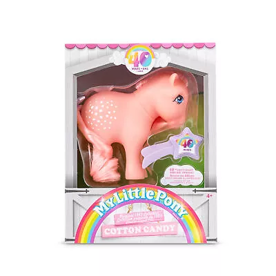 Buy My Little Pony Classic Original Ponies 40th Anniversary Cotton Candy Pony Figure • 12.99£