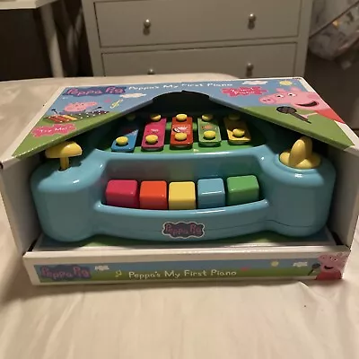 Buy Peppa Pig Toy My First Piano 2 In 1 Piano Musical Fun Childs Instrument TOY NEW • 8£