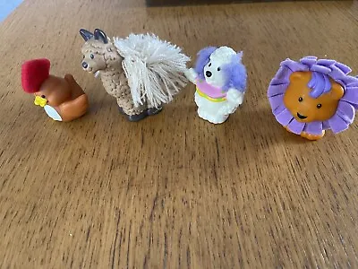 Buy Fisher Price Little People Touch And Feel Animals Llama Poodle Chicken Lion Bund • 10£