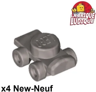 Buy LEGO 4x Minifig Footgear Roller Skate Roulette Skate Silver/Flat Silver 11253 • 1.37£