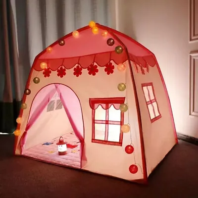 Buy  Kids Pop Up Play Tent Fairy Princess Childrens House Castle Tent Indoor Outdoor • 18.95£