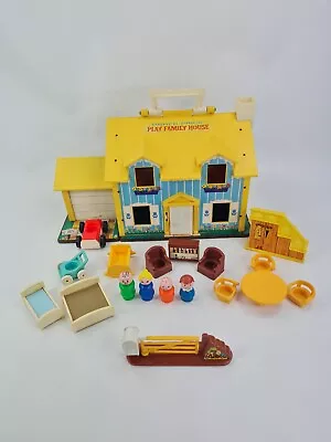 Buy Vintage Fisher Price Little People Play Family House & Accessories 1969 • 25£