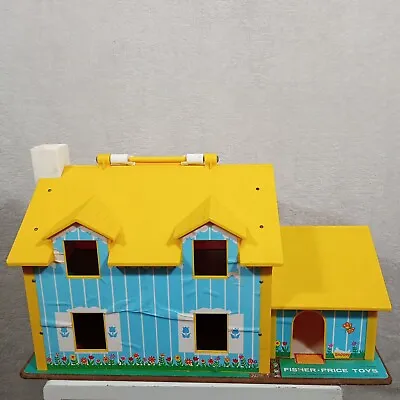 Buy Vintage Fisher Price Carry And Play Family House/Garage 1969 House Only Rare • 30£