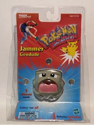 Buy Original Vintage 2000 Tiger Pokémon Jammer Geodude Electronic Toy Boxed Sealed • 26.99£