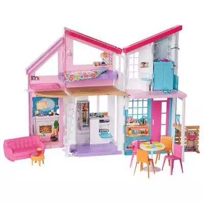 Buy Barbie Malibu House With 6 Rooms And 25 Accessories • 109.99£