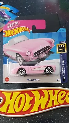 Buy Hot Wheels ~ 1956 Corvette, Barbie, Pink, Short Card.  More Movie Cars Listed!! • 3.69£