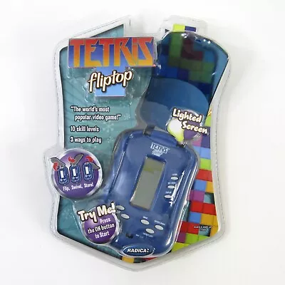Buy Radica Tetris Fliptop Handheld Electronic Game By Mattel. 2006. Sealed In Case.  • 28.95£