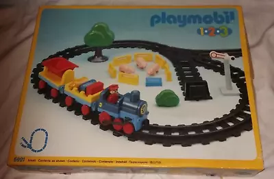 Buy Playmobil 1-2-3 123 6901 Train Track Play Set 1992 Boxed Vintage Complete • 24.99£