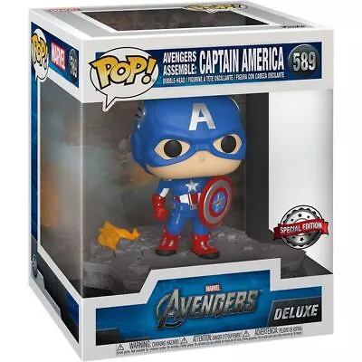 Buy Funko Pop! Marvel Avengers Assemble 589 - Captain America Exclusive Vinyl Figure • 49.95£