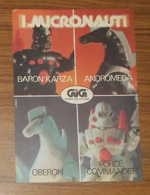 Buy Vintage 1981 Mego MICRONAUTS Baron Karza Force Commander Oberon Print Ad Italian • 4.79£