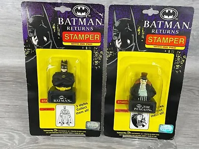 Buy Batman Returns Figure Stamps, Rare  1991 Kenner Michael Keaton • 29.99£
