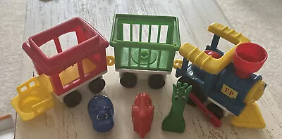 Buy Vintage 1991 Fisher-Price Circus Train With Carriage & 3 Animals • 9£
