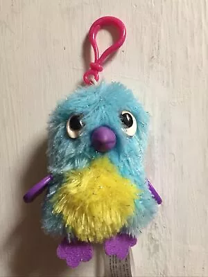 Buy Hatchimals Glittery Blue Yellow Purple Bird Draggle Bag Clip On 4” Soft Plush • 5£