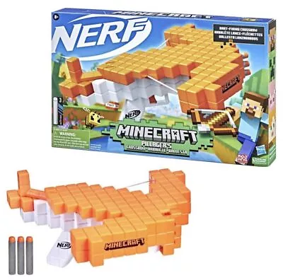 Buy Nerf Minecraft Pillager's Dart-Blasting Crossbow, Real Crossbow Action, Includes • 50.45£