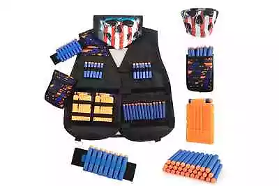 Buy NNEKG Kids 45 Piece Tactical Vest Kit For Nerf Guns • 50.56£