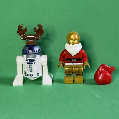 Buy LEGO Star Wars Santa C-3PO R2-D2 Reindeer Minifigures Sw0679 Sw0680 • 13.99£