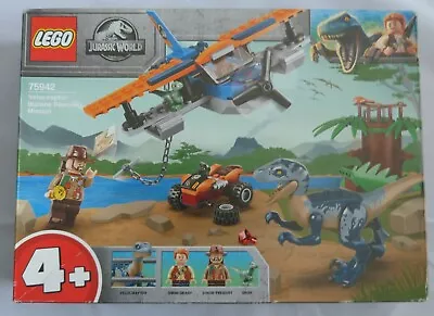 Buy LEGO Jurassic World 75942, Velociraptor: Biplane Rescue, Brand New, Sealed. • 19.99£