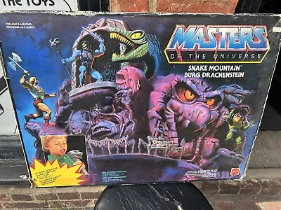 Buy Vintage Masters Of The Universe Snake Mountain - Complete 1984 (rare Euro Box) • 279.99£