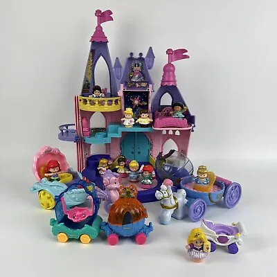 Buy Fisher-Price Little People Disney Princess Songs Palace, Carriages/ Figures X11 • 69.99£