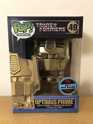 Buy Optimus Prime 49 Digital Funko Pop Vinyl Figure Limited Edition 999 Pieces New • 500£