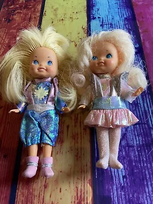Buy Rare Hasbro Vintage Moondreamers Dolls Crystal Starr And Sparky • 45.50£