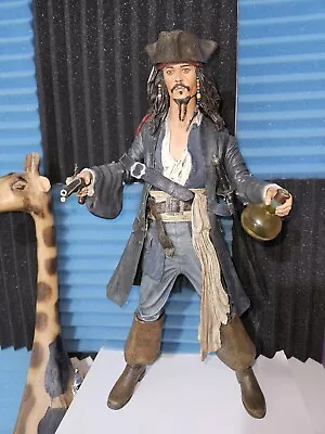 Buy Pirates Of The Caribbean Jack Sparrow Talking 18  Disney NECA 2004 No Box • 70£