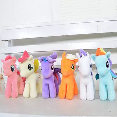 Buy 25CM Large My Little Pony Horse Figures Soft Plush Toys Doll Kid Children Gifts • 19.19£
