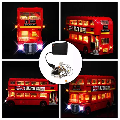 Buy LED Light Lighting USB Kit ONLY For Lego London Bus 10258 Bricks Building Toy * • 18.39£