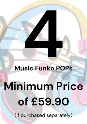 Buy Funko POP Mystery Box Random 4 Genuine Music Funko POP With Protectors • 39.99£