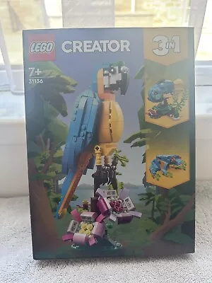 Buy LEGO Creator 3 In 1 Exotic Parrot To Frog To Fish 31136 Animal Figure. NEW. • 9.99£