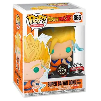 Buy Funko CHASE Pop! Anime: Dragon Ball Z - Super Saiyan Goku Exclusive Figure #865 • 49.95£