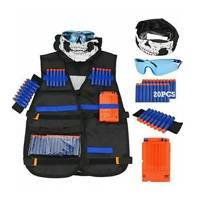 Buy Kids Tactical Vest Kit For Nerf Guns N-Strike Elite Series For Boys & Girls Gift • 13.88£