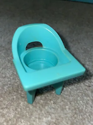 Buy Vintage Fisher Price Blue Turquoise High Chair 1972 • 3.80£