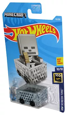 Buy Hot Wheels HW Screen Time 10/10 (2017) Minecraft Gray Skeleton Minecart Car 25 • 11.06£