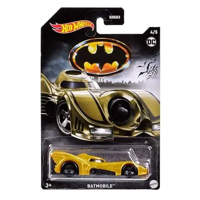 Buy Hot Wheels DC Comic Batman Die-cast Car GOLD BATMOBILE 1:64 Scale Official • 9.99£
