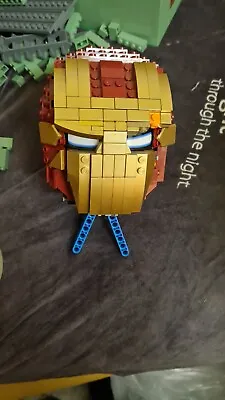 Buy 1x LEGO Set Sculpture Head Mask Helmet Avengers Iron Man 76165 Red Incomplete • 37.99£