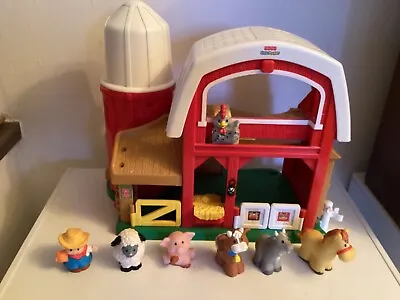 Buy Fisher Price Little People Farm Yard Playset With Figures VGC Working Sounds • 24£