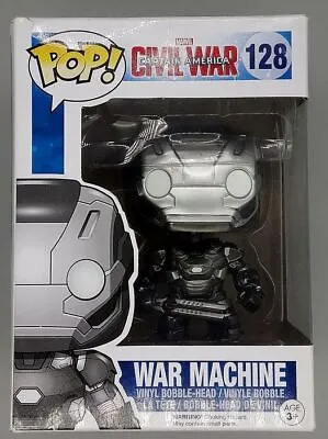 Buy Funko POP #128 War Machine - Marvel Captain America Civil War - Damaged Box • 9.99£