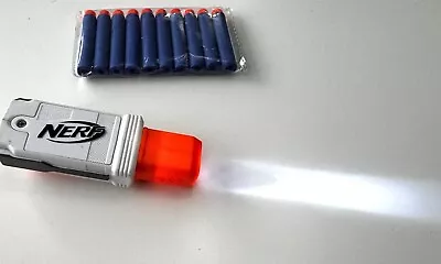 Buy Nerf Attachment Torch Flashlight N Strike Elite New Batteries & Darts VGC Works • 10.99£