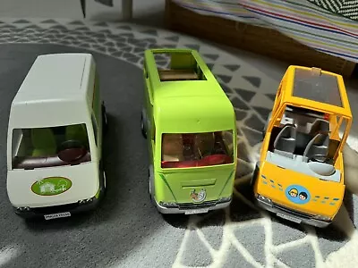 Buy Playmobil 3 X Vans (horse, City And Trader) - No Accessories And Missing Pieces • 11.99£