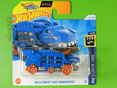 Buy Hot Wheels 2024 - Ultimate T Rex Transporter - Screen Time - 55 - New Boxed • 3.08£